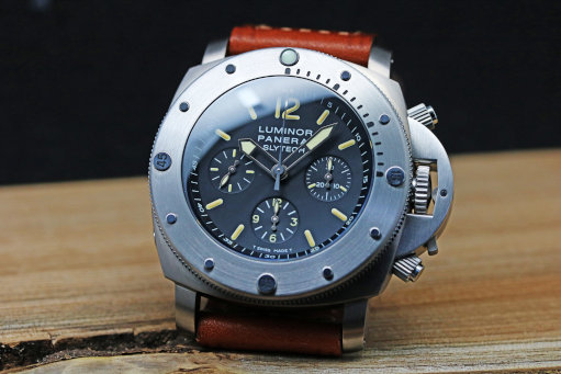 OFFICINE PANERAI Luminor Submersible Chrono SLYTECH 47mm black Dial Special Edition PAM00202